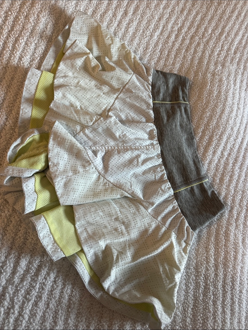 FP Athletic Skort-  Gray Waistband and Lime Lining